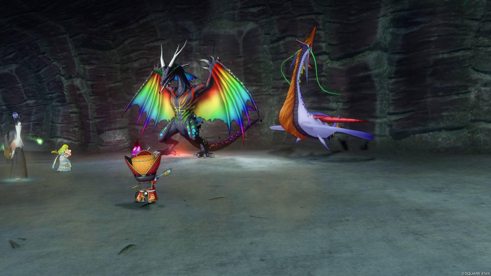 虚竜王グリーデルとランジェ