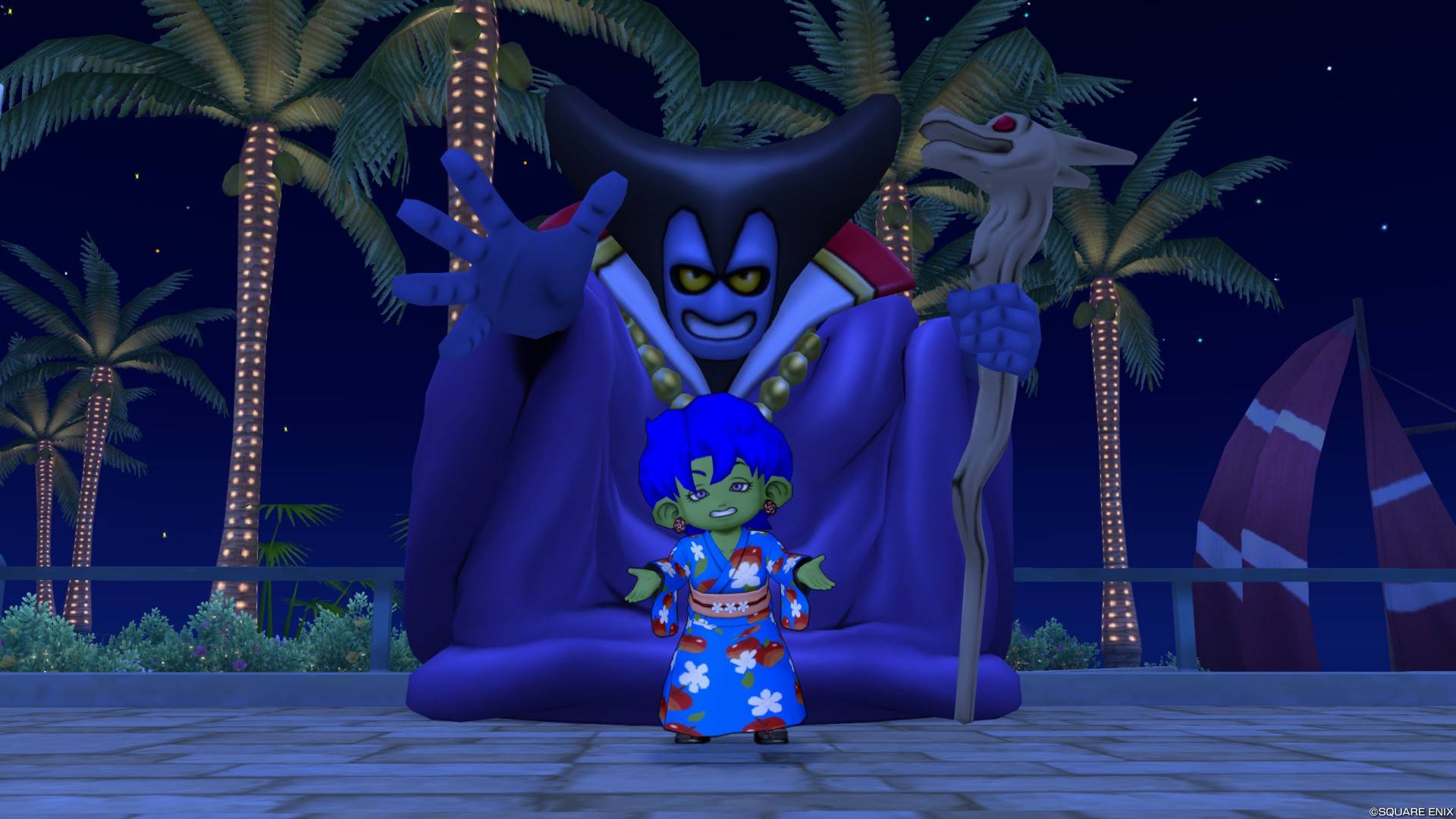 りゅうおうの像・庭