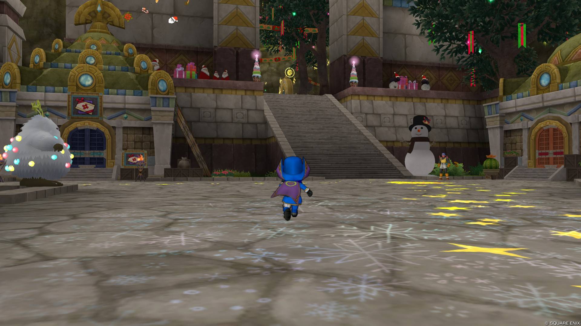 クリスマスの装いのガタラ