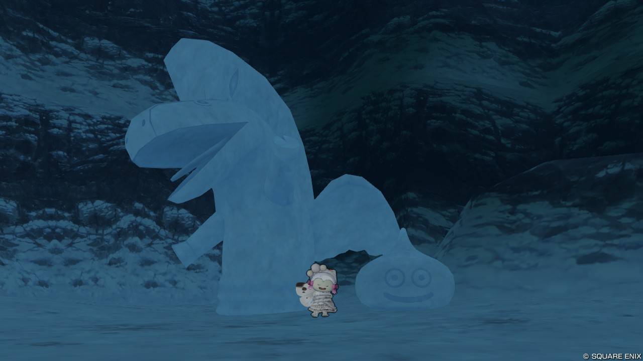 ファルシオン＆スライム雪像