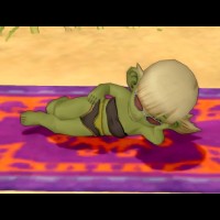 画像：ビビデ[撮影場所：ゴブル砂漠東　オアシスの隊商宿]