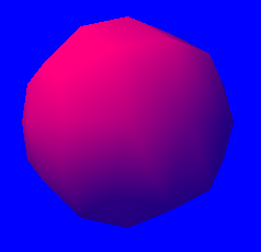 図16 Slices = 8, Stacks = 6 (小さく表示されるだけならこれでも何とかなりそう)